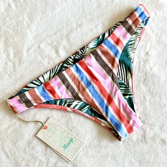 NWT Maaji Reversible Flirt Bikini Bottom - Size: Small - Picture 1 of 5